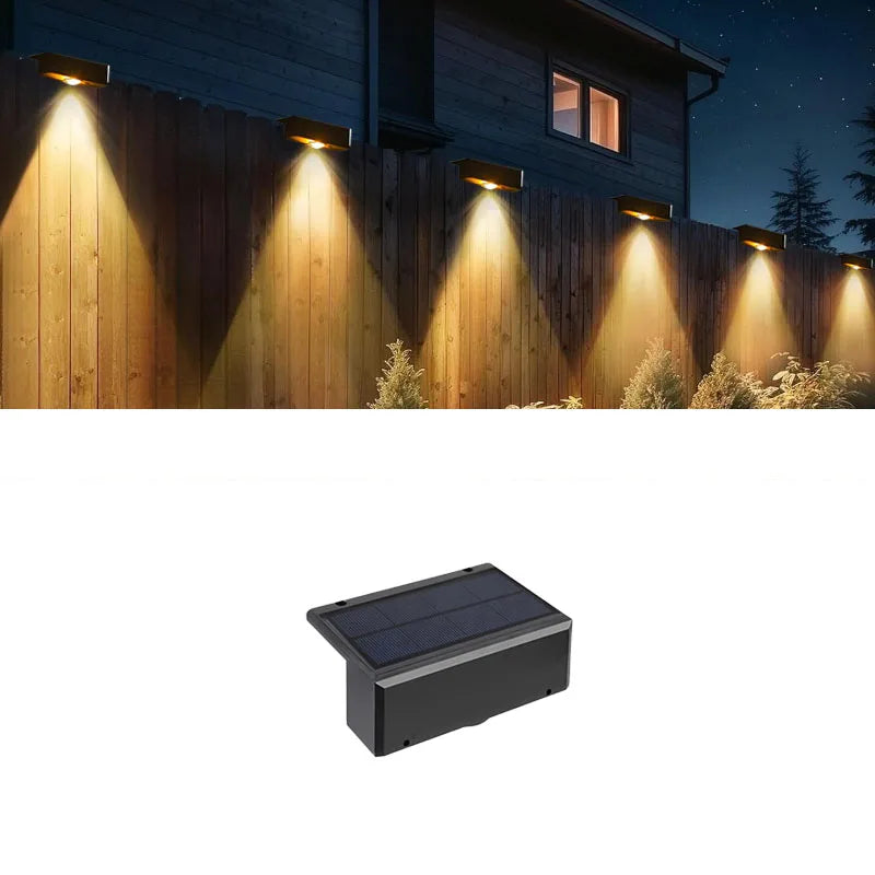 Lumini Solare LED pentru Perete și Gard - IP65 Impermeabile, Wireless