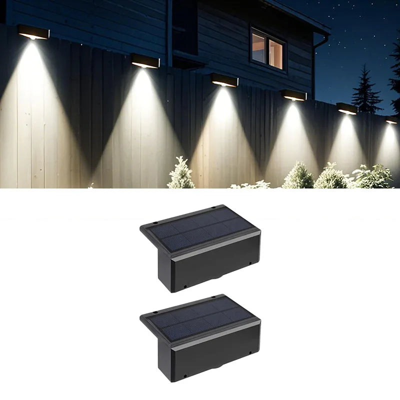 Lumini Solare LED pentru Perete și Gard - IP65 Impermeabile, Wireless