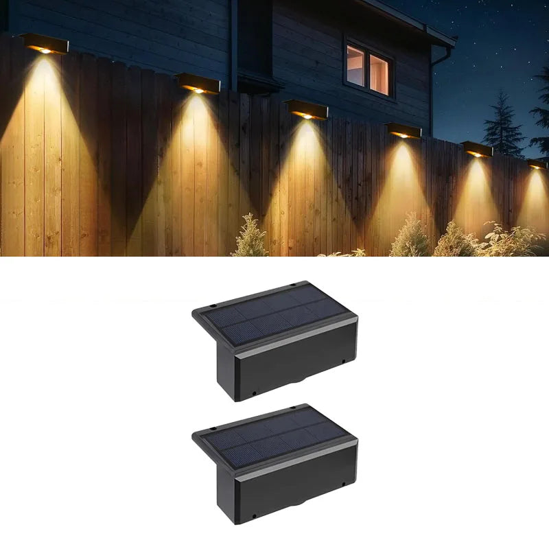 Lumini Solare LED pentru Perete și Gard - IP65 Impermeabile, Wireless