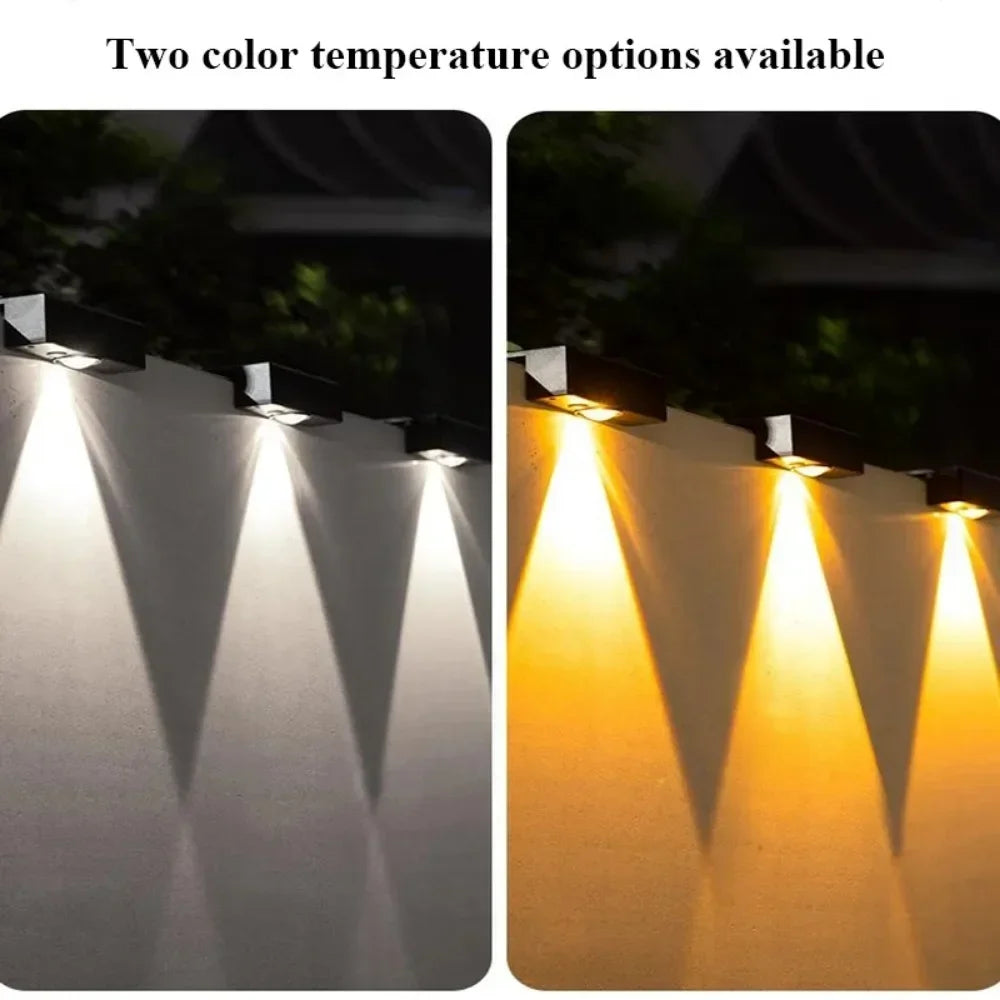 Lumini Solare LED pentru Perete și Gard - IP65 Impermeabile, Wireless