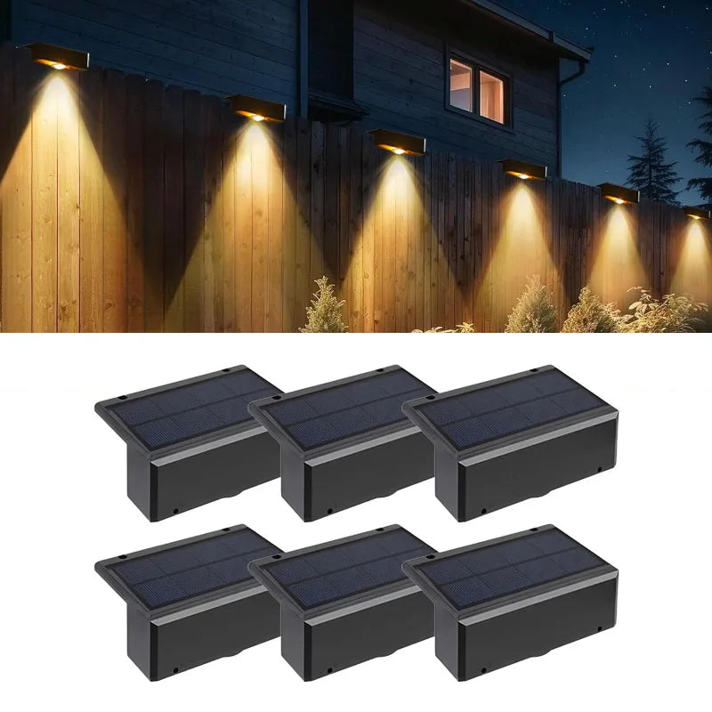 Lumini Solare LED pentru Perete și Gard - IP65 Impermeabile, Wireless