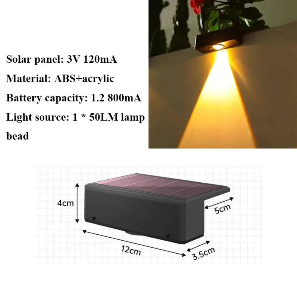 Lumini Solare LED pentru Perete și Gard - IP65 Impermeabile, Wireless