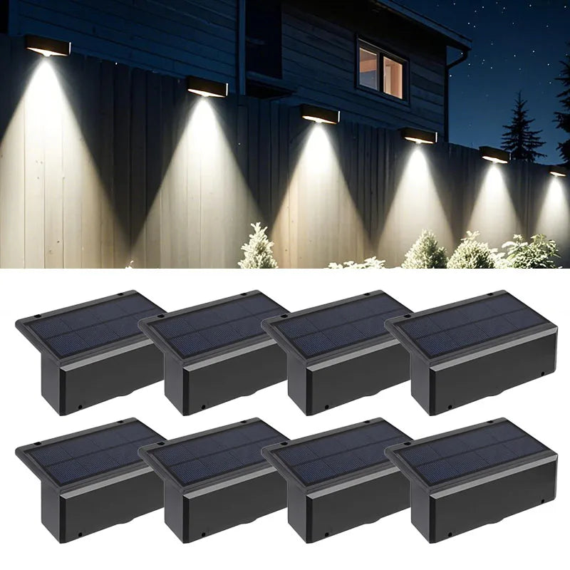 Lumini Solare LED pentru Perete și Gard - IP65 Impermeabile, Wireless