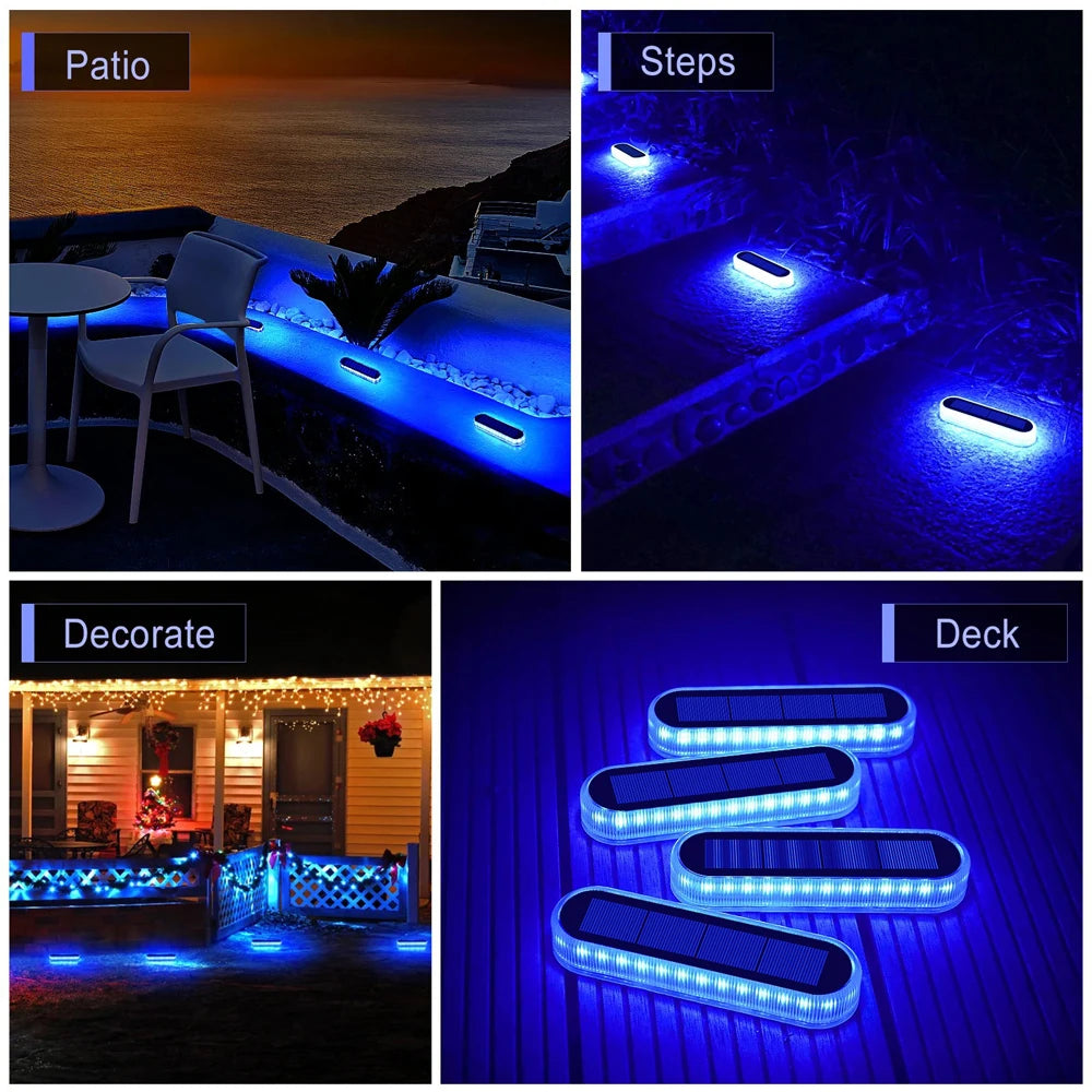Lumini Solare LED pentru Trepte și Alei Carosabile - IP68, Rezistente 5 Tone