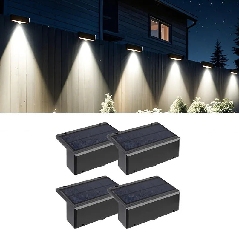 Lumini Solare LED pentru Perete și Gard - IP65 Impermeabile, Wireless