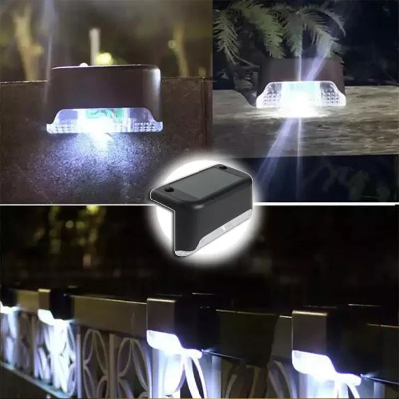 Lumini Solare LED pentru Scări și Balcon - Impermeabile, Aprindere Automată