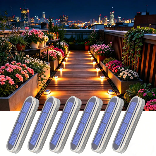 Lumini Solare LED pentru Trepte și Alei Carosabile - IP68, Rezistente 5 Tone