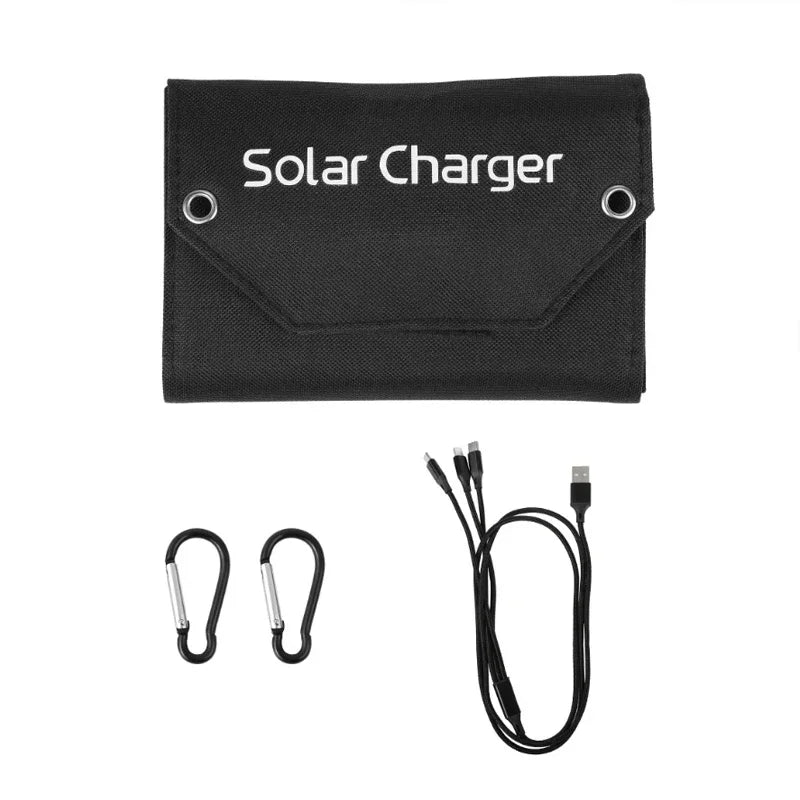 Panou Solar Pliabil Portabil 100W cu USB - Impermeabil pentru Camping