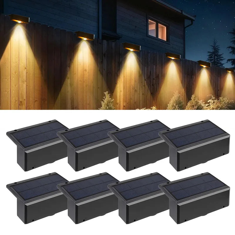 Lumini Solare LED pentru Perete și Gard - IP65 Impermeabile, Wireless